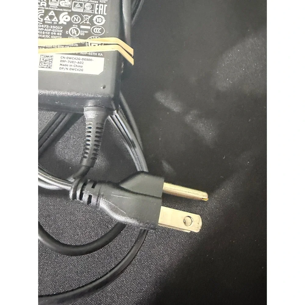 Dell AC Adapter 65W 19.5V Black Excellent DA65NM191‎ 0WC42G Laptop Charger